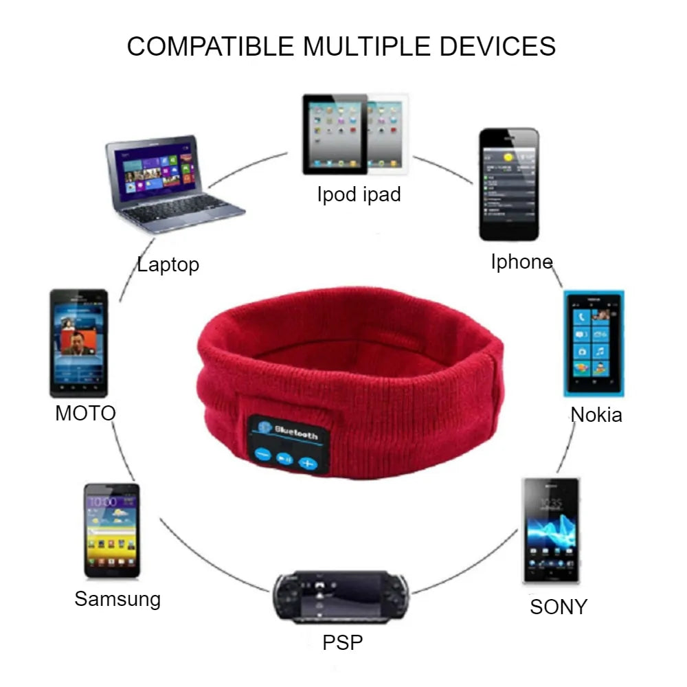 Bandeau sport avec écouteurs sans fil Bluetooth