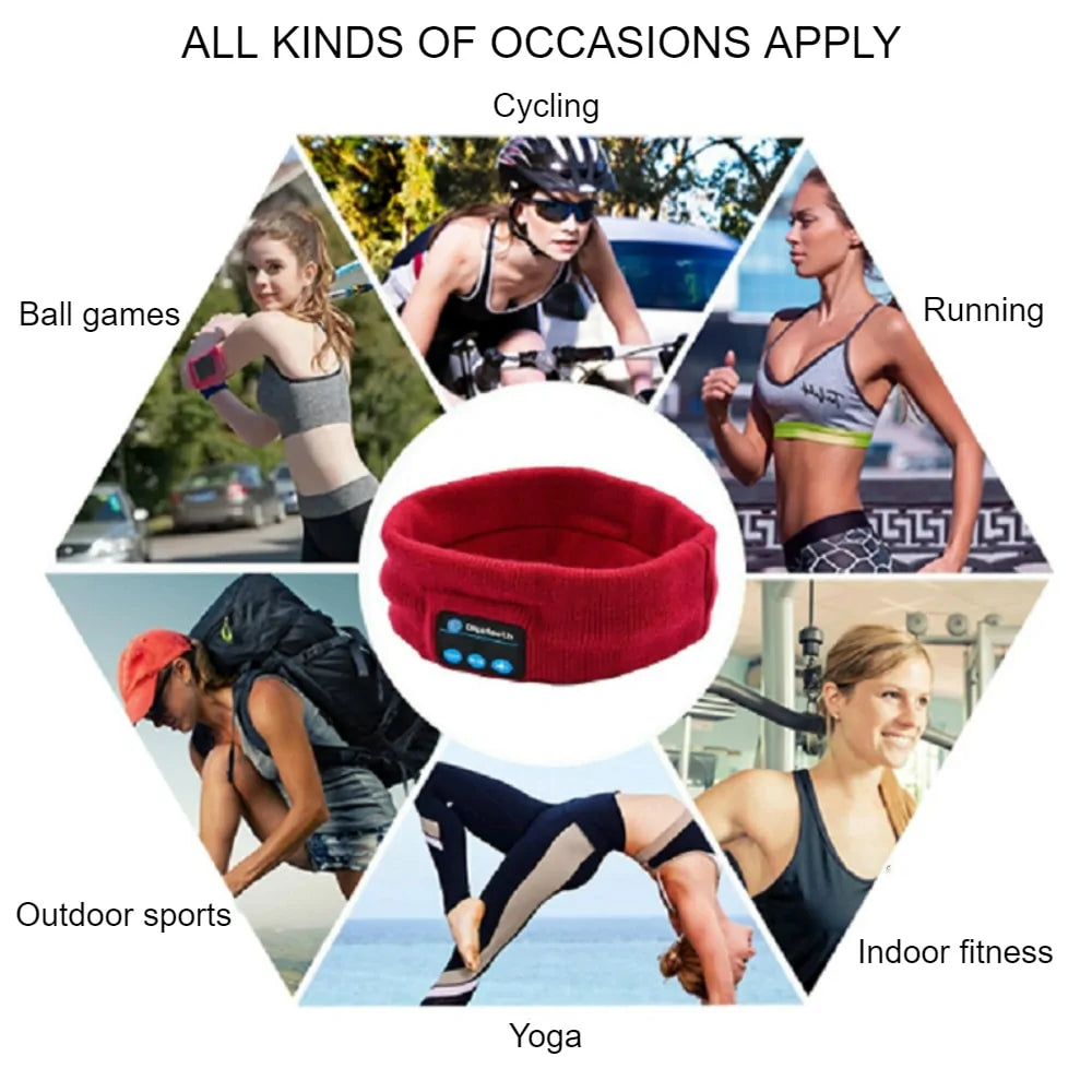 Bandeau sport avec écouteurs sans fil Bluetooth