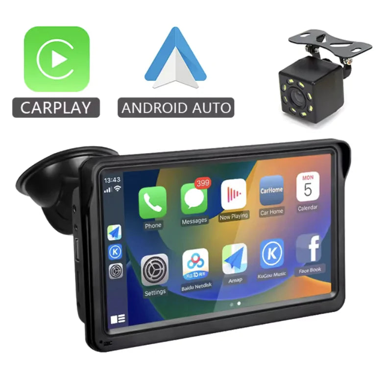 écran de voiture HD de 7 pouces CarPlay