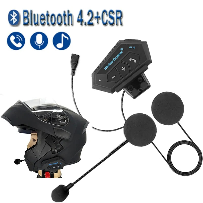 Casque interphone sans fil pour casque de moto